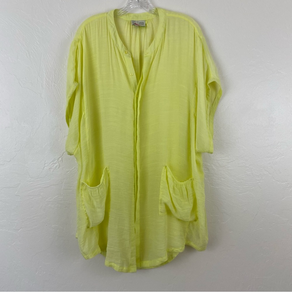Anthropologie Yellow Blouse